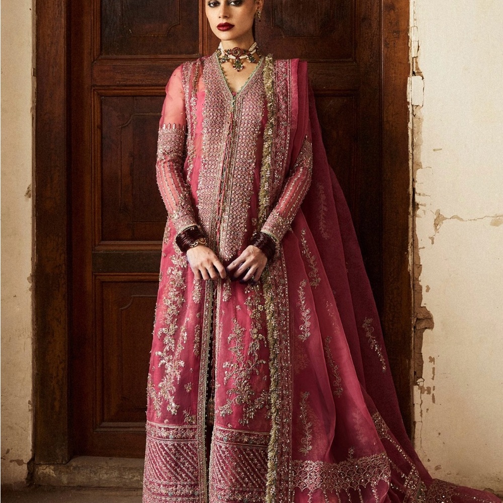 Hussain Rehar Marjani Embroidered 3-Piece Outfit • Size Small • Preloved